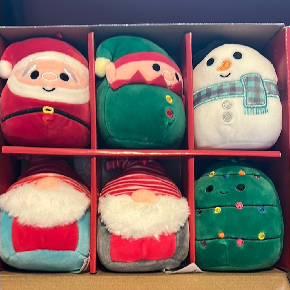 Squishmallows Festive Red and Green Plush Toys